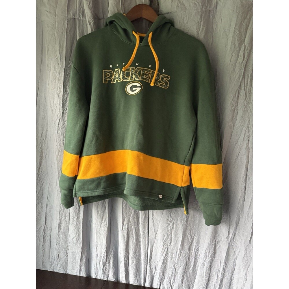 Green Bay Packers Mens Small Green Starter Sweatshirt Football Pullover Hoodie.